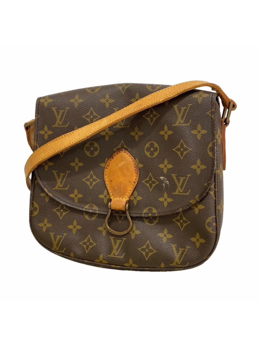Louis Vuitton Shoulder Bag Monogram Cartouchiere GM Brown